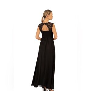 Ever Pretty Black Evening Maxi Dress Lace Beaded Bodice New with Tags